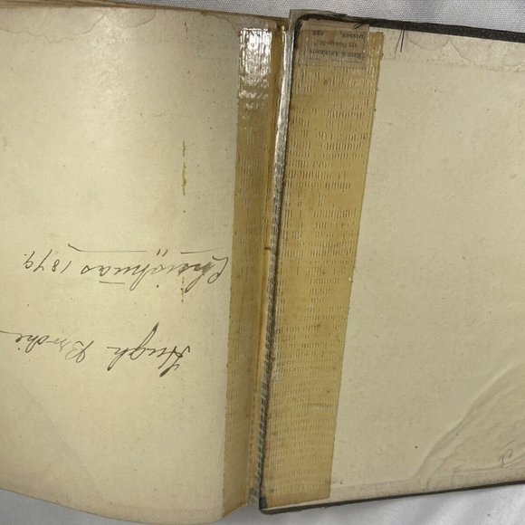 Bible THE NEW TESTAMENT OF OUR LORD AND SAVIOR JESUS CHRIST  1875 Damage - Picture 5 of 10